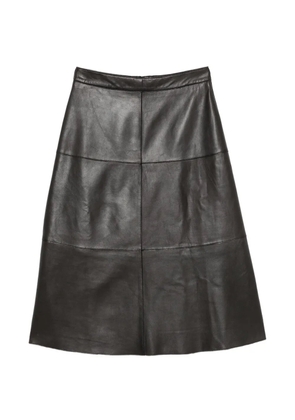 P.A.R.O.S.H. panelled-design midi skirt - Brown