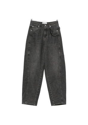 ERMANNO FIRENZE chain-link wide-leg jeans - Grey
