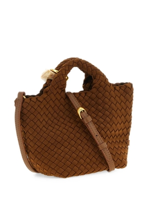 NAGHEDI petit St. Barths woven tote bag - Brown