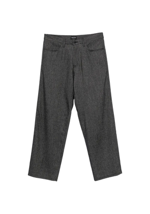 Giorgio Armani logo-patch jeans - Blue
