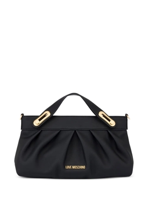 Love Moschino ruched-detail tote bag - Black