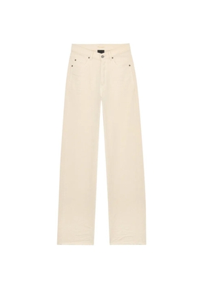 Saint Laurent V-waist long baggy jeans - Neutrals