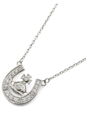 Vivienne Westwood Pre-Owned 2020s Mare horseshoe-pendant necklace - Silver