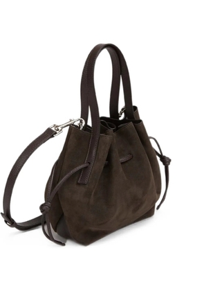 Yuzefi Scallop suede tote bag - Brown
