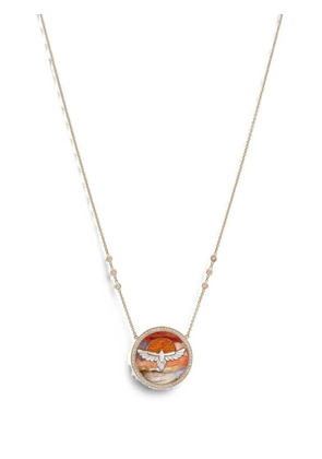 Jacquie Aiche Thunderbird diamond and pearl necklace - Gold