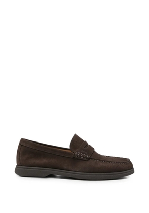 BOSS suede slip-on loafers - Brown
