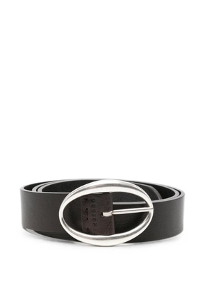 Orciani oval-buckle leather belt - Brown