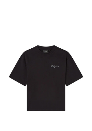 Axel Arigato logo-embroidered T-shirt - Black