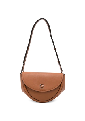 GUESS USA Coleen logo-plaque leather crossbody bag - Brown