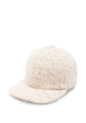 Fabiana Filippi flecked-knit baseball cap - Neutrals