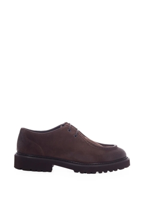 Doucal's leather lace-up derby shoes - Brown
