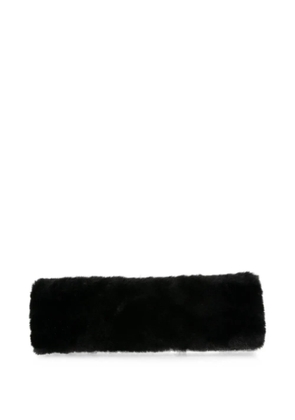 Apparis Eleni faux-fur elasticated headband - Black