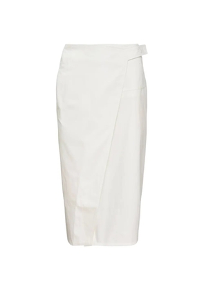 Club21 Camille wrap midi skirt - White
