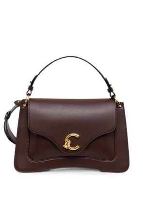 Coccinelle logo-plaque tote bag - Red
