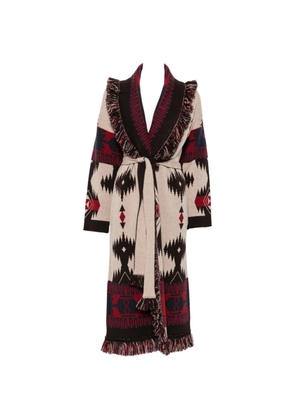 Alanui fringe-trim coat - Neutrals