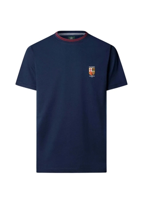 Hackett London embroidered-crest T-shirt - Blue