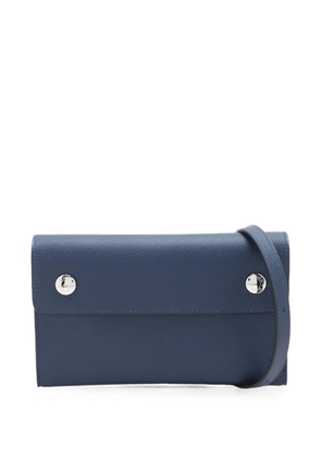 Hermès Pre-Owned 2025 Epsom Hermesnap Wallet On Strap crossbody bag - Blue