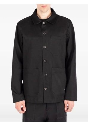 Société Anonyme patch-pocket shirt jacket - Black