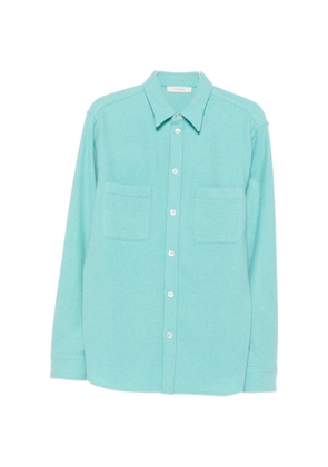 Umit Benan button-up chest-pocket shirt jacket - Blue