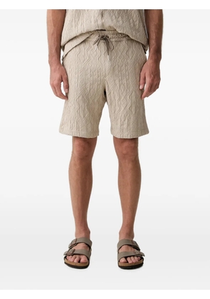 Lindbergh jacquard-woven drawstring shorts - Neutrals