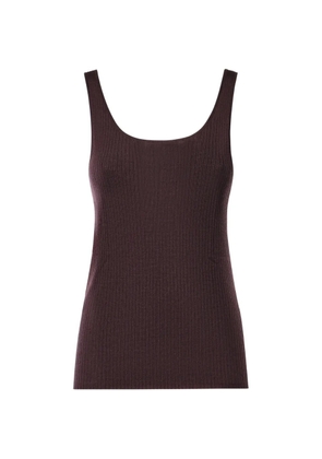 PINKO ribbed-knit wool top - Purple