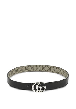 Gucci GG Supreme leather reversible belt - Neutrals