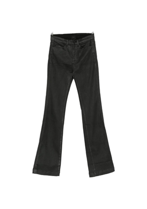 Thom Krom coated flared-leg trousers - Black