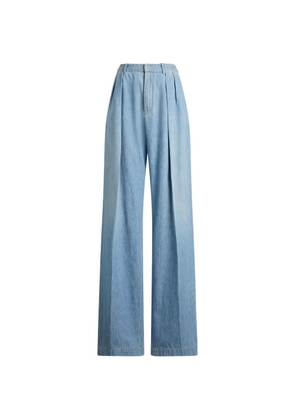 Polo Ralph Lauren Livie cotton denim trousers - Blue