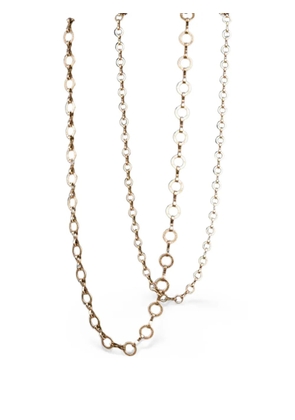 Azlee circle-link chain necklace - Gold