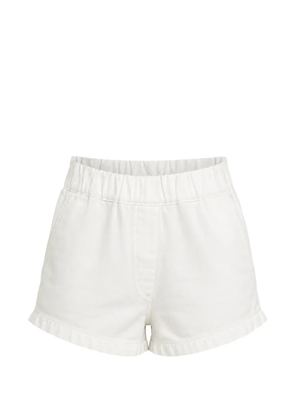 SECULAR Maya ruffled-trim shorts - White