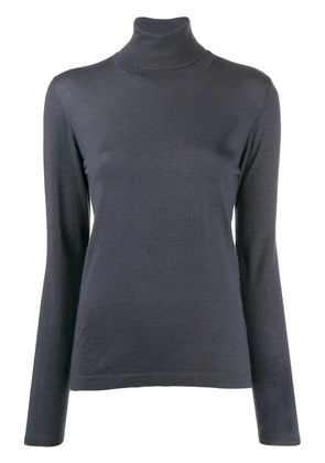 Brunello Cucinelli roll-neck fitted sweater - Blue