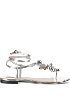 MACH & MACH crystal-embellished sandals - Silver