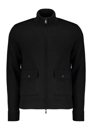 Moorer Brock-CWH zip-up high-neck cardigan - Black
