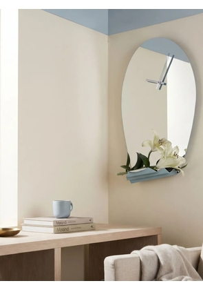 Domeniconi Drop mirrored wall clock - Silver