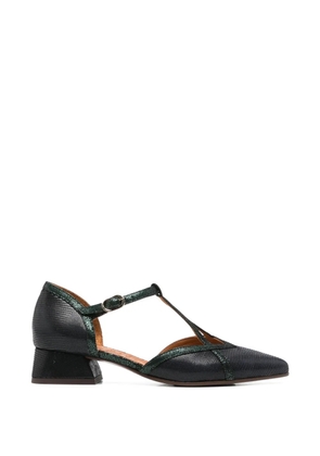 Chie Mihara Hidrow reptile-effect T-bar heeled pumps - Blue