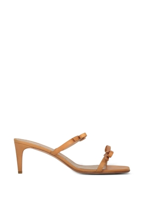 RED(V) bow-detail leather sandals - Brown