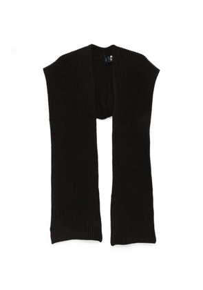 Soeur Loretta ribbed-knit scarf - Black