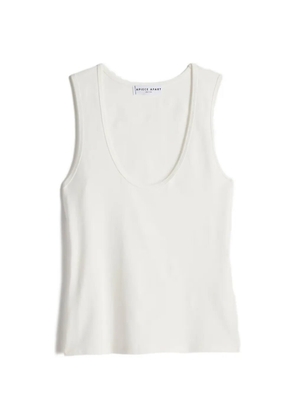 Apiece Apart ribbed scoop-neck tank top - White