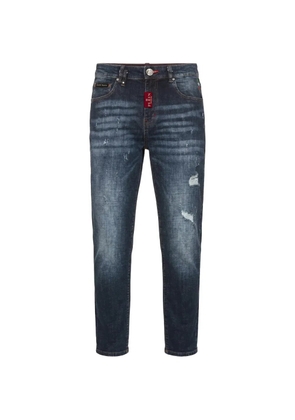 Philipp Plein new tapered fit jeans basic - Blue