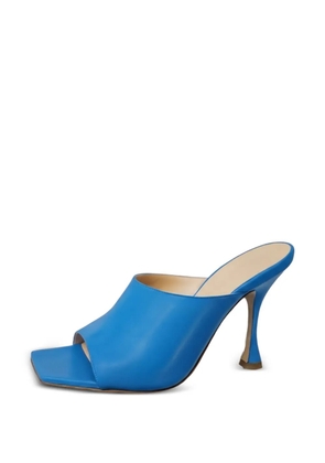 Magda Butrym square-toe leather sandals - Blue