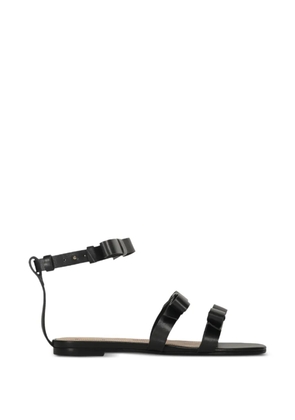 RED(V) bow-detail ankle-strap sandals - Black
