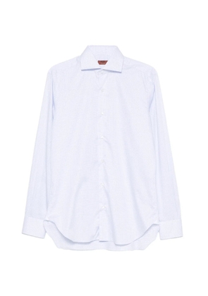 Barba grid-pattern shirt - White