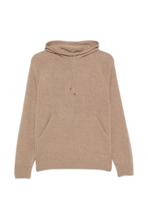 CFCL drawstring raglan-sleeve hoodie - Neutrals