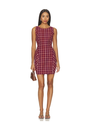 Free People Atlas Plaid Mini Dress in Brown. Size XS. Also in S, M.