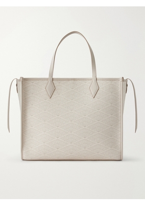 Métier - Chameleon 41 Leather-trimmed Jacquard Tote - Gray - One size