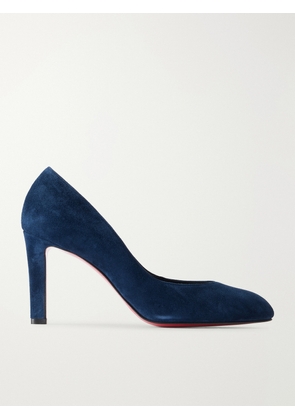 Christian Louboutin - Fannylove 85 Suede Pumps - Blue - IT36,IT36.5,IT37,IT37.5,IT38,IT38.5,IT39,IT39.5,IT40,IT40.5,IT41,IT41.5,IT42
