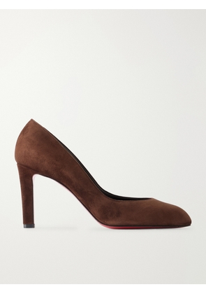 Christian Louboutin - Fannylove 85 Suede Pumps - Brown - IT36,IT36.5,IT37,IT37.5,IT38,IT38.5,IT39,IT39.5,IT40,IT40.5,IT41,IT41.5,IT42