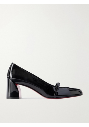 Christian Louboutin - Jane Nina 55 Patent-leather Pumps - Black - IT36,IT36.5,IT37,IT37.5,IT38,IT38.5,IT39,IT39.5,IT40,IT40.5,IT41,IT41.5,IT42