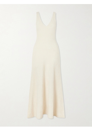 Gabriela Hearst - Lady Hall Plush-effect Cashmere And Silk-blend Maxi Dress - Neutrals - x small,small,medium,large