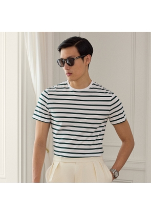 Striped Lisle Crewneck T-Shirt